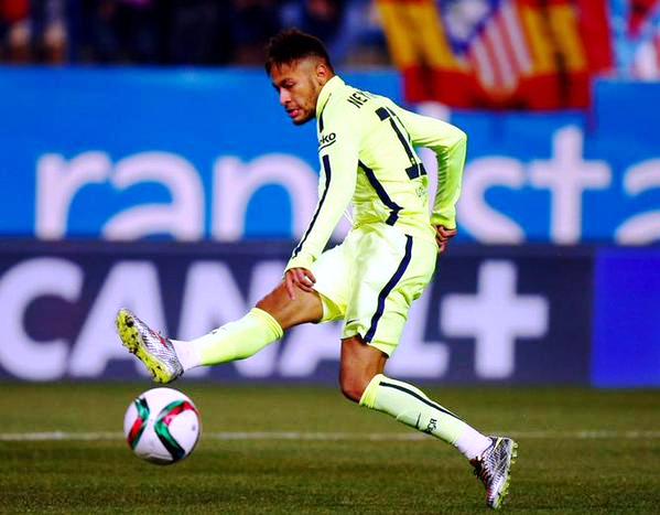 Atletico Madrid 2-3 Barcelona Neymar Scoring Against Atletico