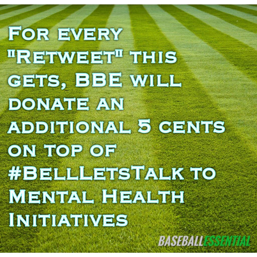BB_Essential's tweet photo. RT &amp; make a difference as we will donate to the American Foundation For Suicide Prevention. Inspired by #BellLetsTalk http://t.co/f2W7Ht4GBh
