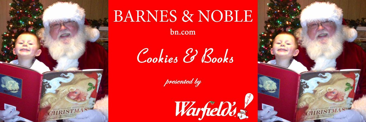WarfieldsSanta's tweet image. Warfield's Cookies and Bookies thanks to our official national sponsor: Barnes &amp;amp; Noble