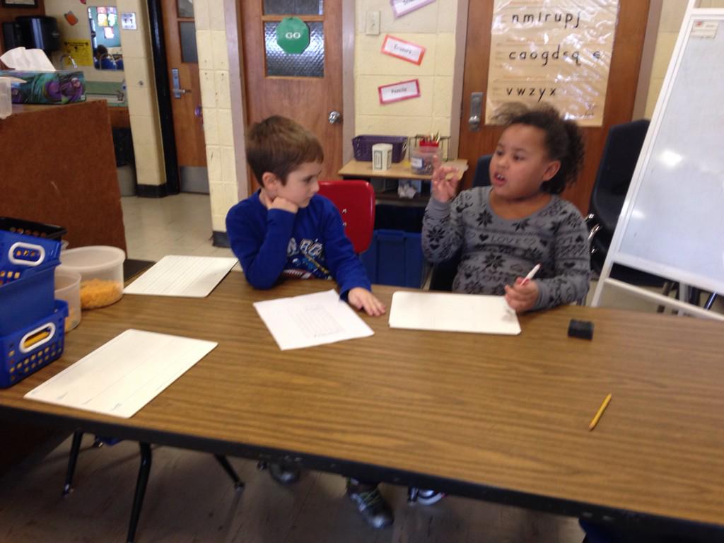 MrsSherlockj's tweet photo. Always fun working with a buddy to practice spelling words with blends! @Hwood_Pride http://t.co/J2awJtO0k5