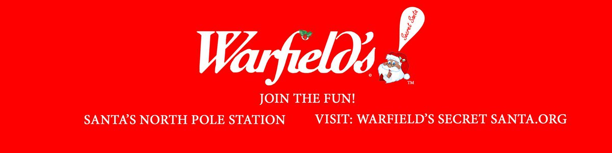 WarfieldsSanta's tweet image. Warfield's Secret Santa wants you to join the fun! Thank you to our followers. Stay tune!!!