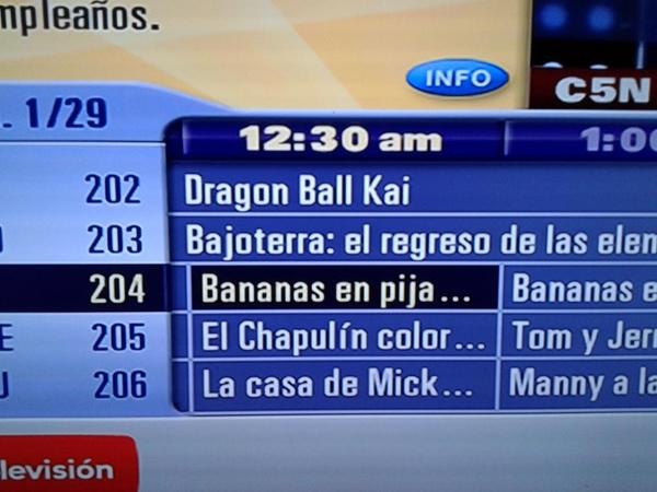 Ya empezó Bananas en pija, imbécil.