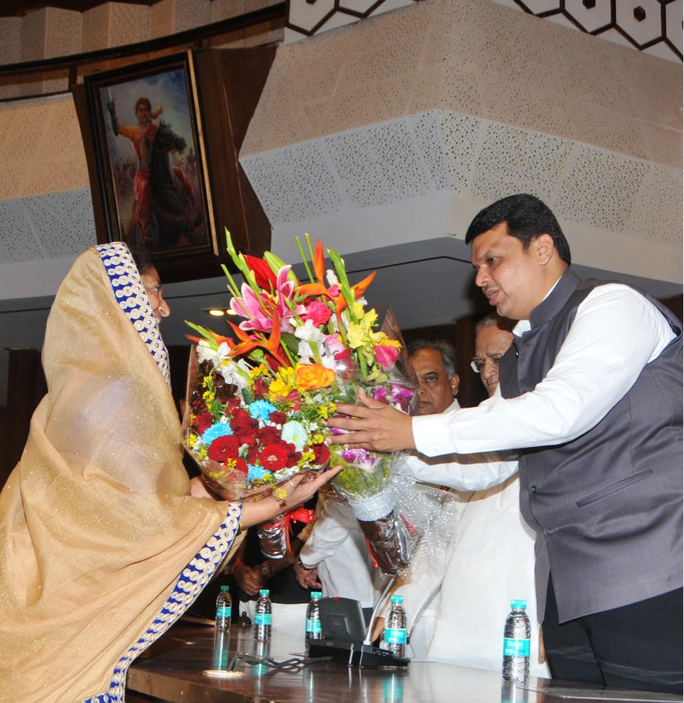 Dev_Fadnavis's tweet photo. Congratulations to Smitatai Wagh,Mahadevji Jankar &amp; Vinayak Meteji on taking oath as MLCs of Maharashtra ! http://t.co/ZGMTQptZzq