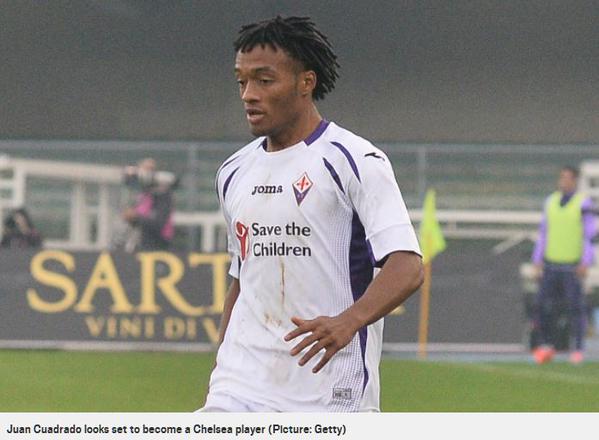 Metro_Sport's tweet photo. Chelsea to sign Cuadrado after agreeing £26.8m fee, personal terms already sorted: http://t.co/IQ4zNyVgzi #cfc http://t.co/boITEmt83G