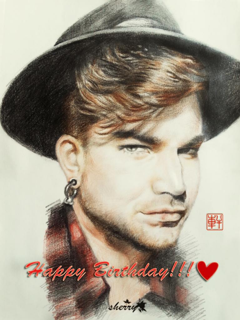 Happy birthday to my dear Adam Lambert!!!  
