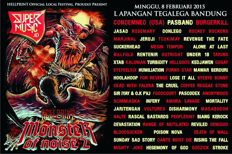 Pindah Tempat Ke Lapangan Tegalega Bdg
HELLPRINT #MONSTEROFNOISE2 - 8 Feb
<a href="/redshadow_merch/">Redshadow Merch</a> <a href="/REMAiNSstore/">REMAiNSstoreBDG</a> <a href="/rioticstore/">IG: @riotic_records</a>