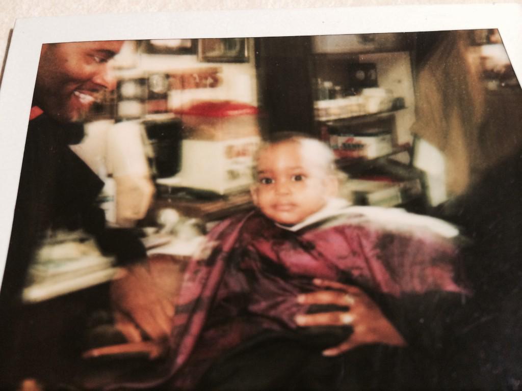 meanointedking's tweet photo. My son Kordell getting his first haircut at age 2! Now he's receiving letters from colleges across the country! http://t.co/EFROHkYrcv