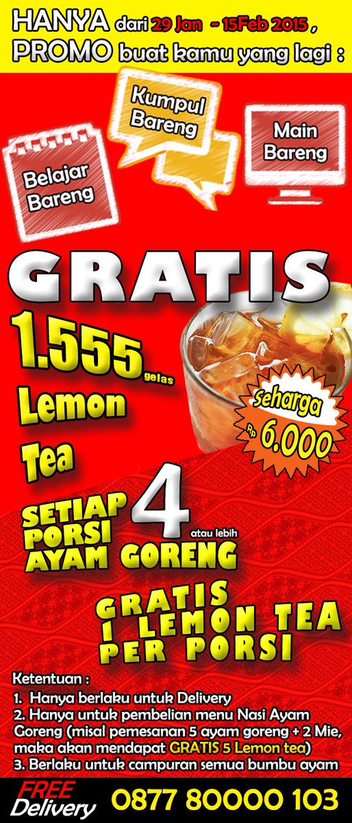 Promo Makan Bareng, GRATIS MINUUM :D:D