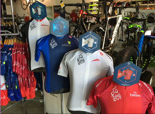 Join us at the village and purchase those amazing special Dubai Tour jerseys, produced by <a href="/CastelliCycling/">Castelli Cycling</a>!