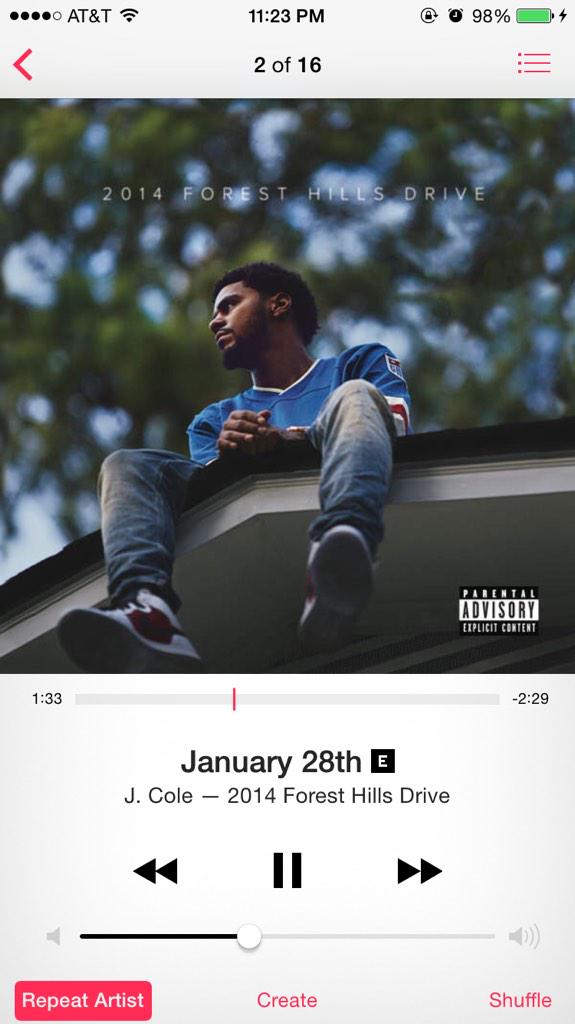 One more listen before I go to sleep. Happy birthday J. Cole 