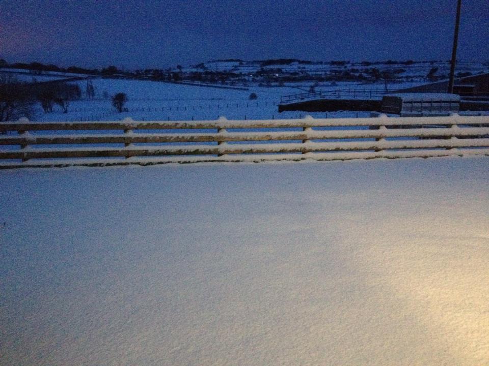 Just a little bit of snow!!