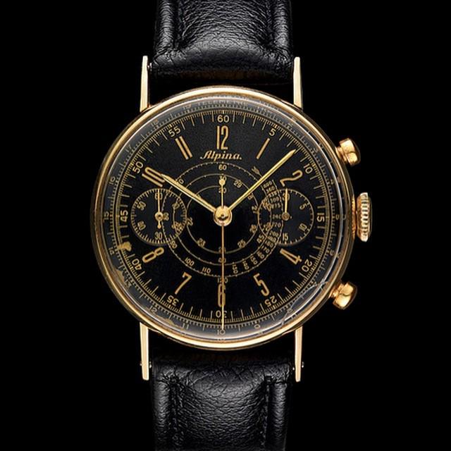 Alpinawatches's tweet photo. The chronograph 943 from the 40's #watch #old #chronograph #collector #swissmade #history #luxury #geneva #watchadd… http://t.co/jm3KKuGagC