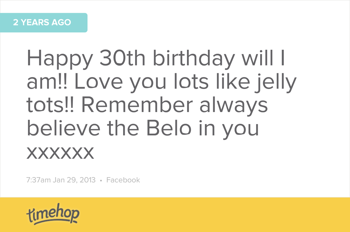 davidvowlze's tweet photo. oh this is awkward! I thought it was your 30th this time 😐 Billy  http://t.co/w1Oyibb5Du http://t.co/7klf9LaxbZ