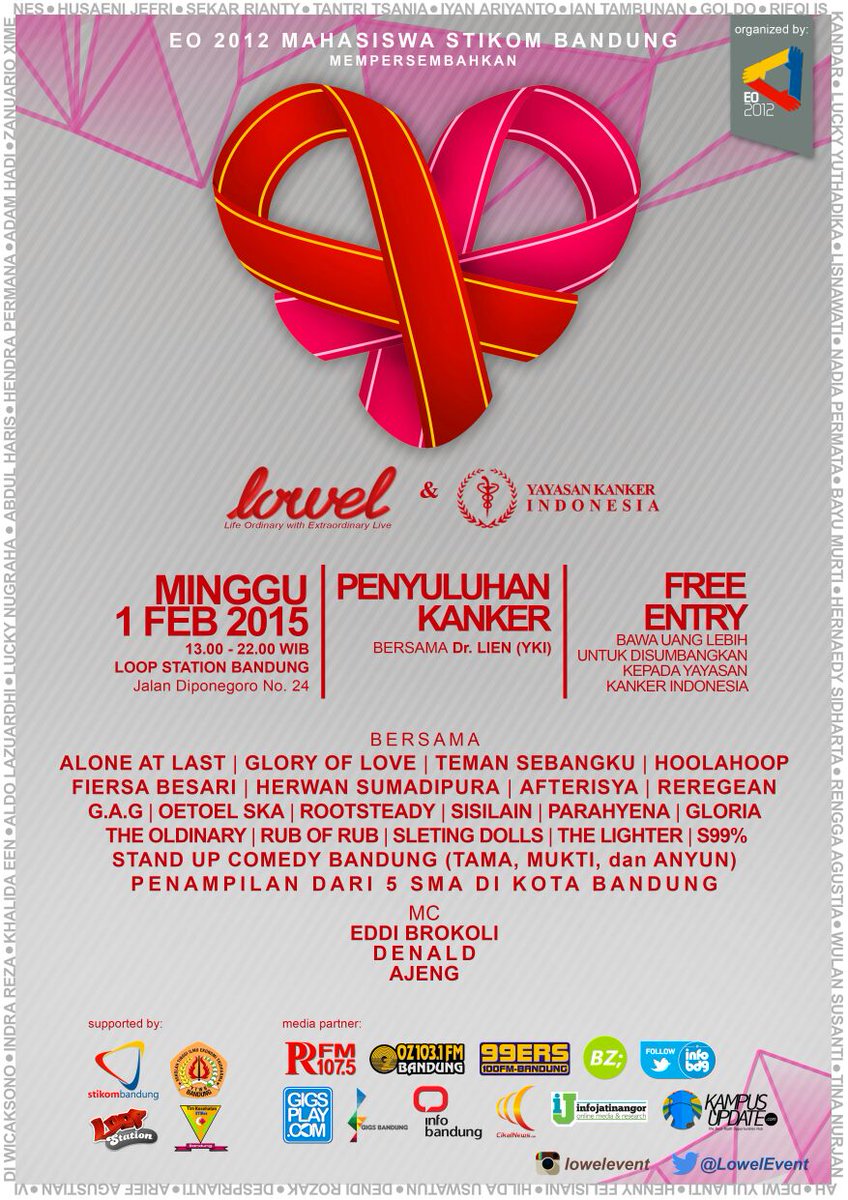 Berbagi dan bernyanyi bersama dalam rangka memperingati hari kanker dunia | <a href="/LowelEvent/">LOWEL '15</a> |