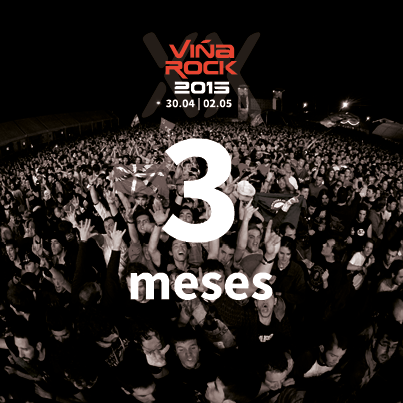 VinaRockOficial's tweet photo. ¡Empieza la cuenta atrás! 
#3mesesVR2015 http://t.co/Bb7P8WUHeu