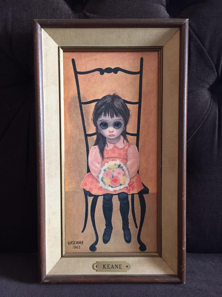 M/私が持ってるビッグ・アイです。とらさんの肖像画が来る前はずっとお