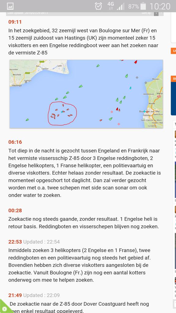 wijzijnurk's tweet photo. (urker)  schepen zijn nog steeds bezig met het zoeken naar het vermiste visserschip Z85 http://t.co/OXflkGCvRn