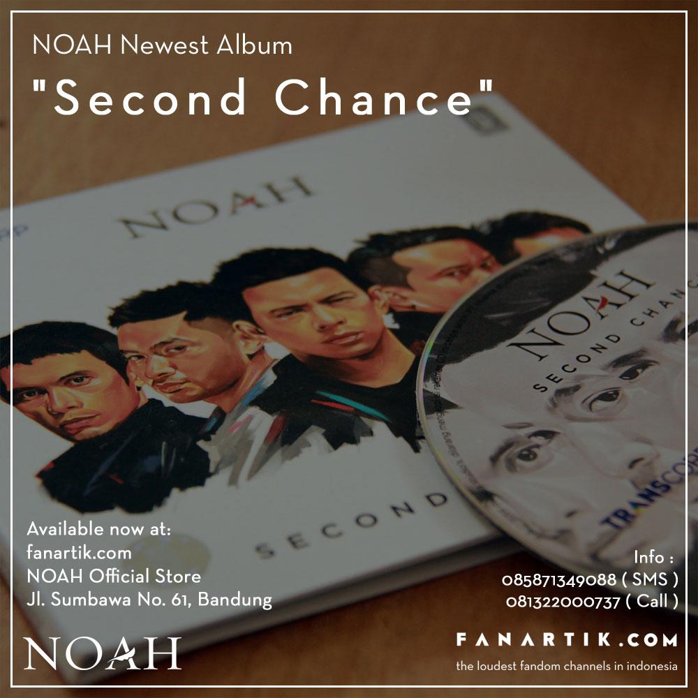 NOAH_ID's tweet photo. CD #SecondChance IDR 50ribu available at NOAH Official Store,Jl.Sumbawa 61 Bandung. Call for order 081322000737 http://t.co/bcJo0PiDb8