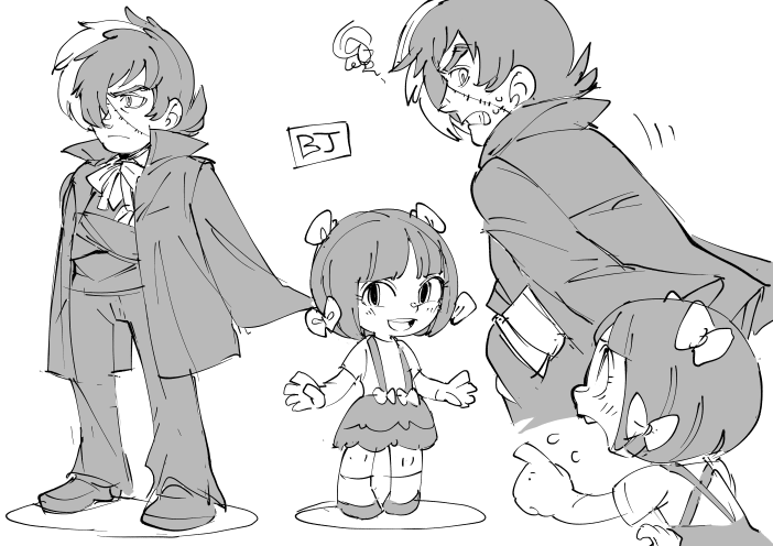 お絵かき:ブラックジャック ピノコ 