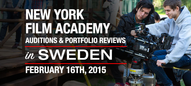 NYFA's tweet photo. New York Film Academy wants to meet with interested student actors and filmmakers in Sweden! http://t.co/DOwYO5zTN9 http://t.co/oEZgPYQHLh