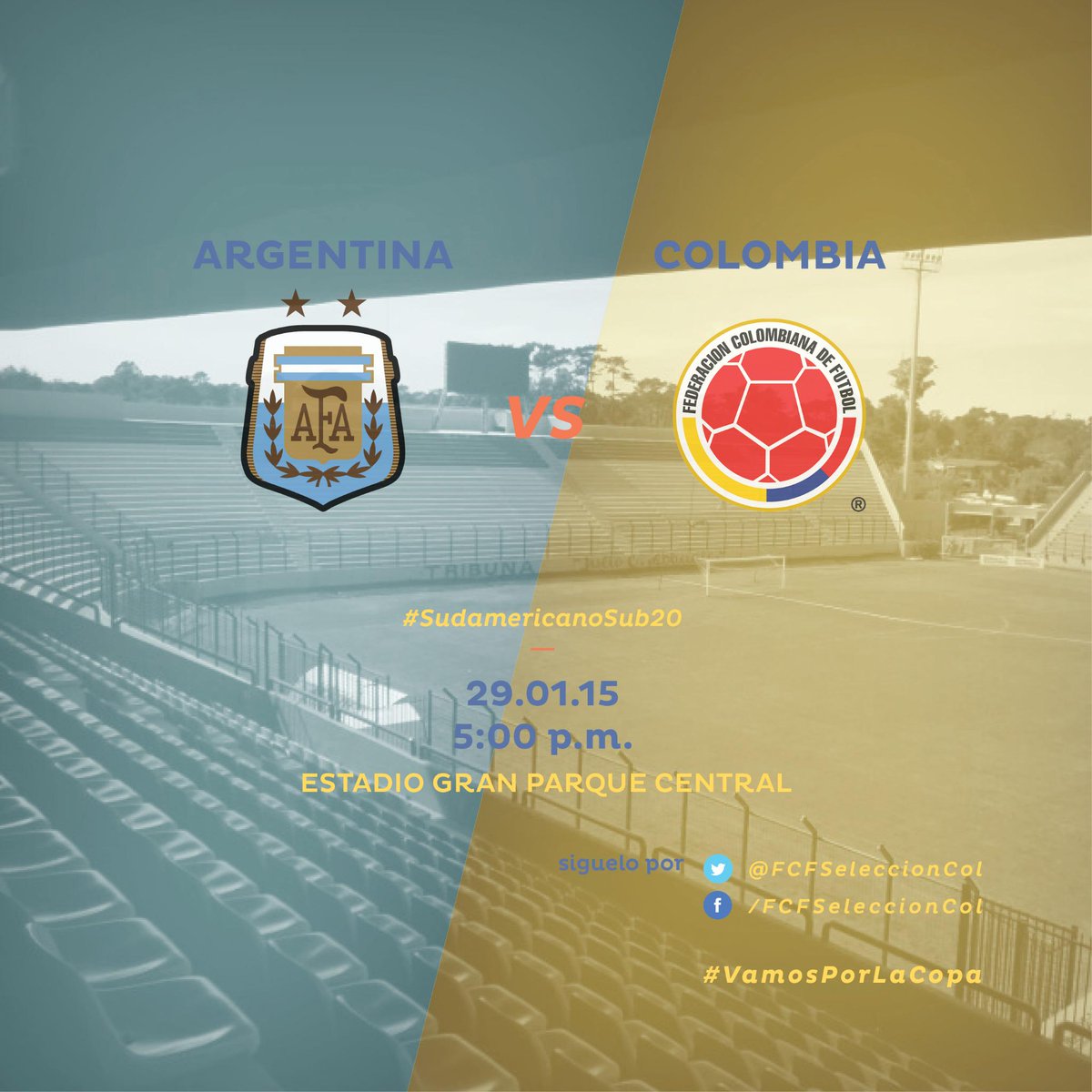 FCFSeleccionCol's tweet image. ¡Por la victoria ante @Argentina! Desde las 5 pm por @GolCaracol. #VamosPorLaCopa