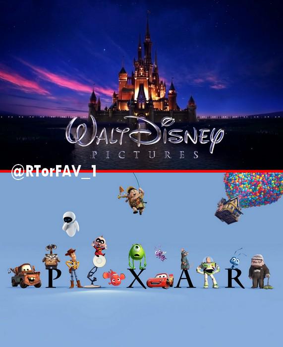 REQUESTED
RT for Disney 
FAV for Pixar