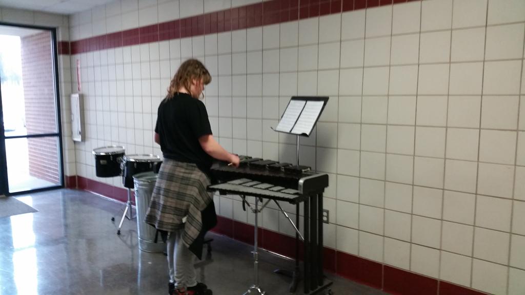officialSPS's tweet image. Music is filling the hallways at @CarverMSCougars as students complete playing tests. #learningispersonal
