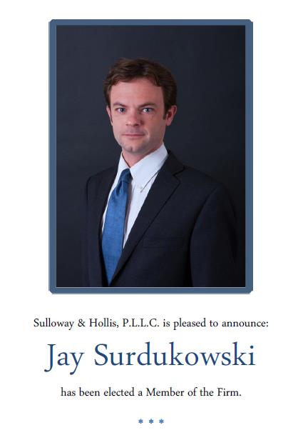 Jay1043's tweet photo. Honored to become a Member of Sulloway &amp; Hollis -- a Firm I grew up with -- and a Firm of attorneys I deeply respect. http://t.co/ovY40Nw3ix