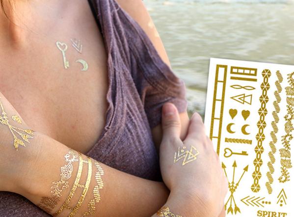 TempTattoosBlog's tweet image. Check out this one-day sale on #metallic jewelry #tattoos @TattooSales. They're only $1.60!  bit.ly/1CzRIT5