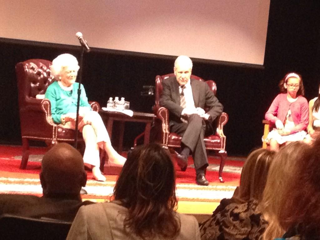Houston ISD (@houstonisd) on Twitter photo Whidby, <a href="/Sch_StGeorgePl/">School at St. George</a> also there! RT <a href="/HerreraHuskies/">Herrera Elementary</a> First Lady Barbara Bush is answering #readingbuddies questions Whidby, <a href="/Sch_StGeorgePl/">School at St. George</a> also there! RT <a href="/HerreraHuskies/">Herrera Elementary</a> First Lady Barbara Bush is answering #readingbuddies questions