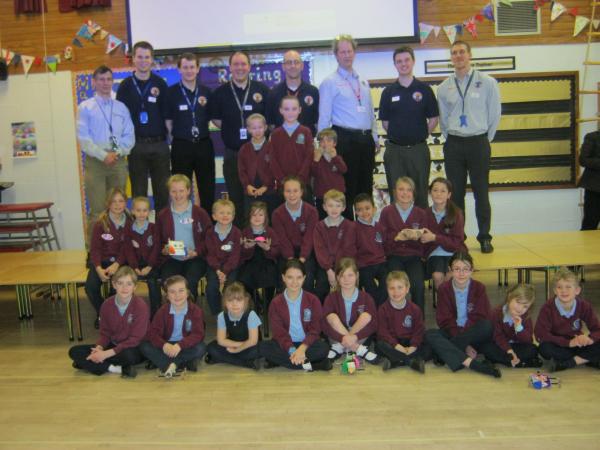 Bloodhound_LSR's tweet photo. #BLOODHOUND &amp; @RollsRoyce Ambassadors have been inspiring pupils at Manorbrook Primary School http://t.co/plLmWiuVsS http://t.co/3oEbWdp7mk