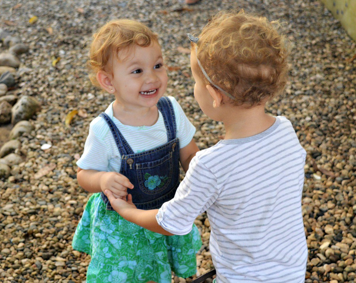 Another joyous day at school! #montessori #sisters