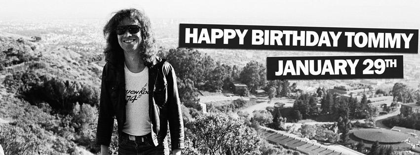 Tommy Ramone who wished me a Happy 16th Birthday on stage I return the favor to you  