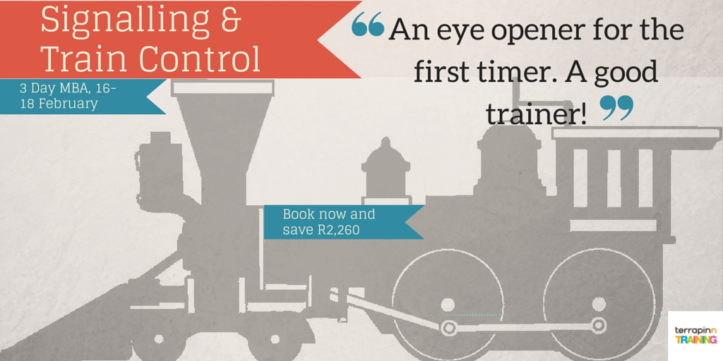 TerrapinnT's tweet image. Book by Friday to save on the 3 Day MBA in #Signalling &amp;amp; #TrainControl bit.ly/1two27F #Johannesburg #Training