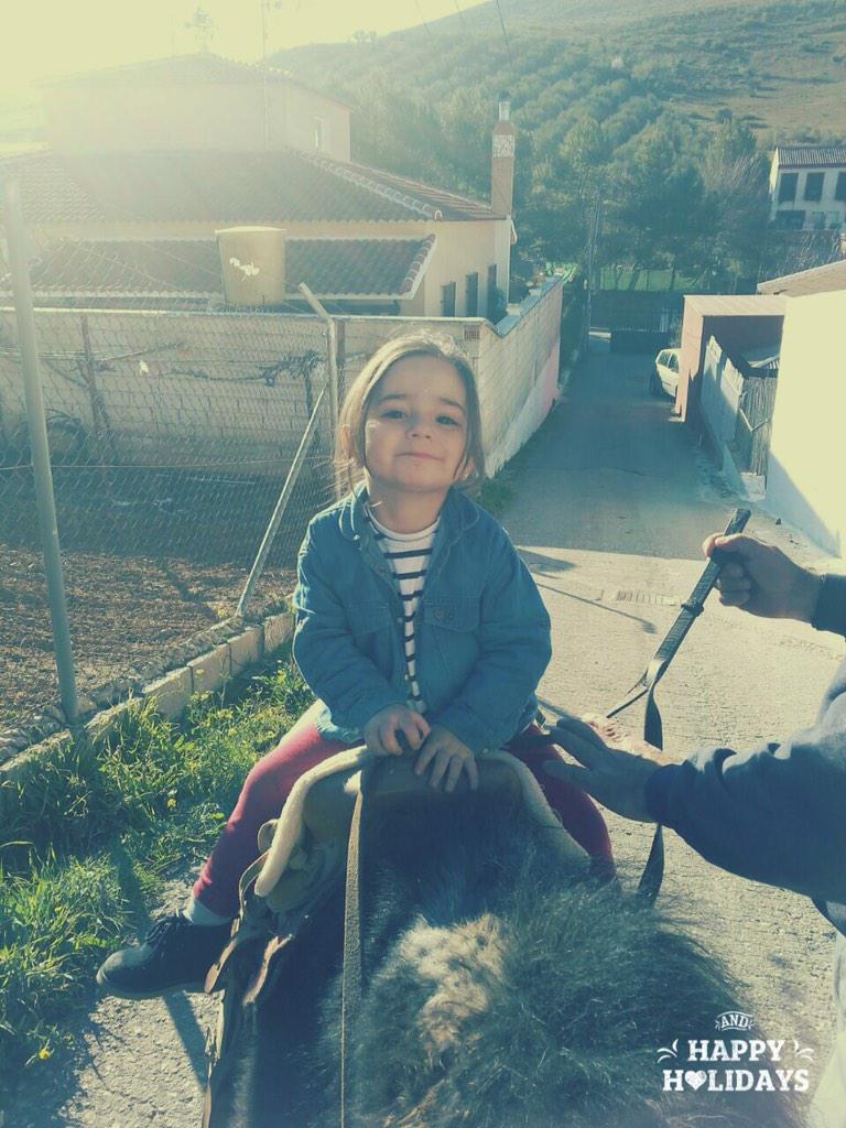 AnaEspinosaGar2's tweet photo. Al arbolito desde pequeño!!! Que arte tiene mi princeesita 🐎🐴👧👑 http://t.co/pWE9008y4Z