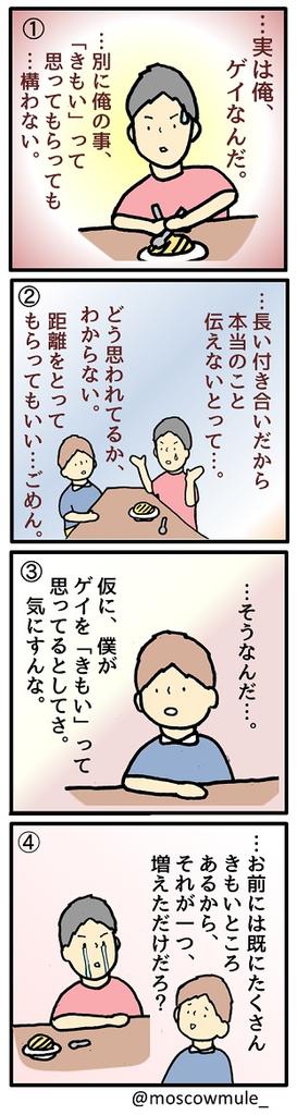 ゲイ漫画149【友人へのカミングアウト4】ネタ提供:@botibotisukinay. 