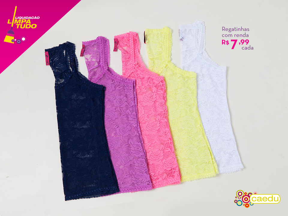 CaeduModa's tweet image. Uma apostas pro verão: tecidos bem levinhos como a renda. Venha hoje mesmo para o #LimpaTudoCaedu!