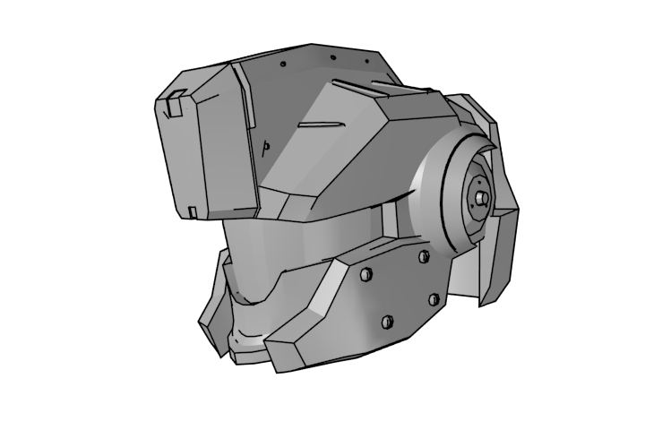 Gimpクーガーにトーンを貼ってた Blenderで陰影やオブジェクトの濃淡に ヤマタカのイラスト