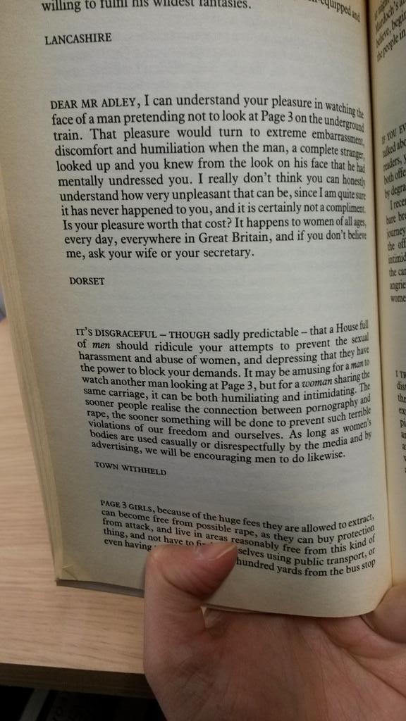 ZaimalA's tweet image. Another find from @nottswcentre library. Published in 1991, sadly still topical. One for @NoMorePage3! #MagicLibrary