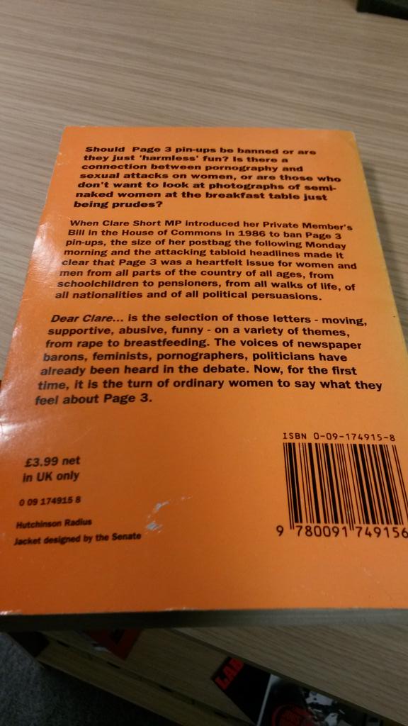 ZaimalA's tweet image. Another find from @nottswcentre library. Published in 1991, sadly still topical. One for @NoMorePage3! #MagicLibrary