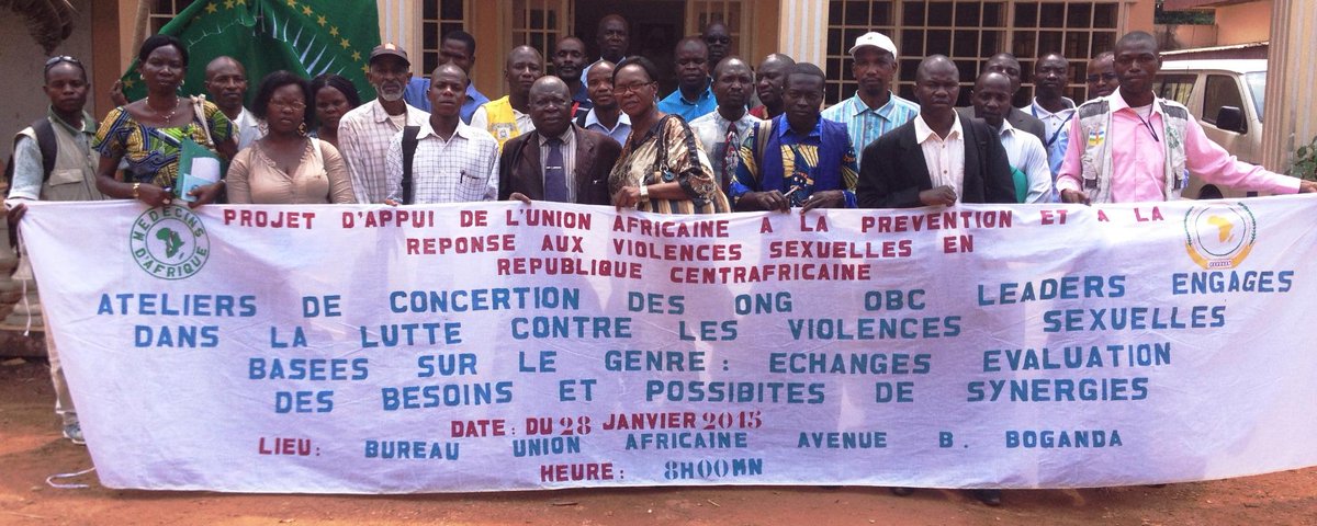 #AU &amp; Médecins d’Afrique #MDA intensify fight against #GBV in #CAR - hold consultations with leaders of NGOs &amp; CSOs
