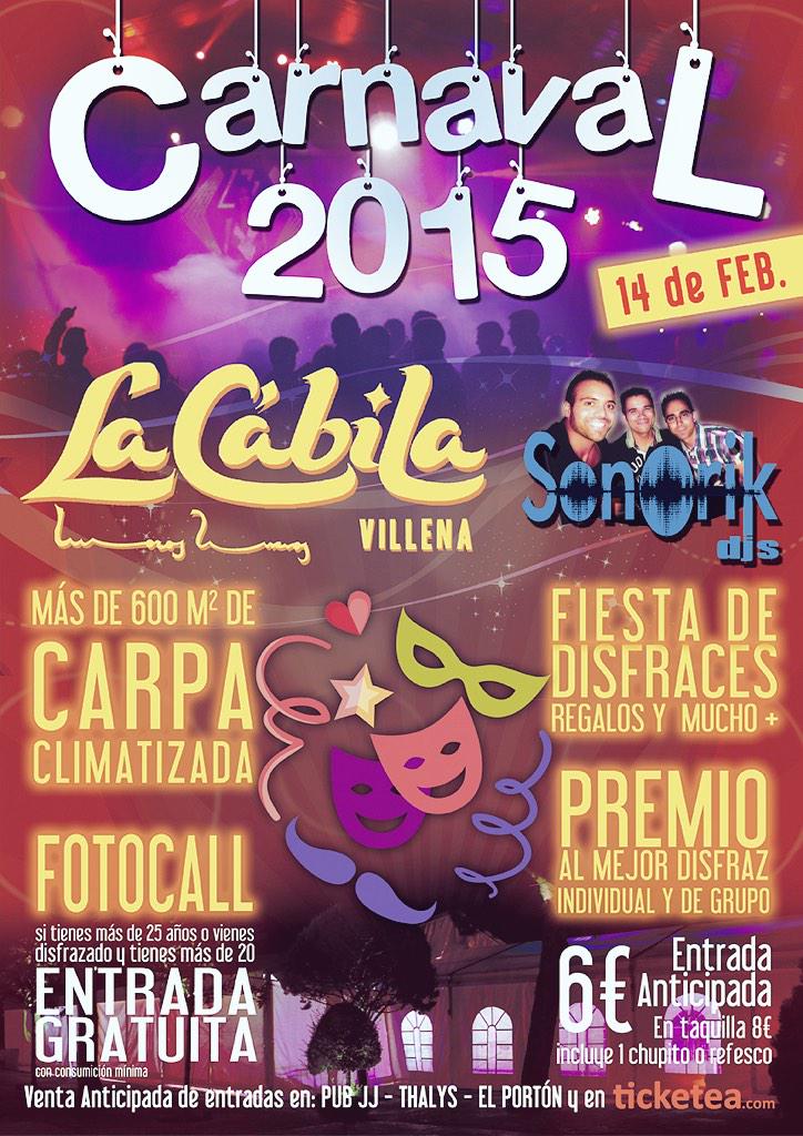 Ya queda poco!!
14 feb Carnaval

<a href="/SonorikDjs/">SonÖrik Djs</a>
Premios y mucho mas

muy Pronto Entradas a la venta
RTyGANA entradas!!!