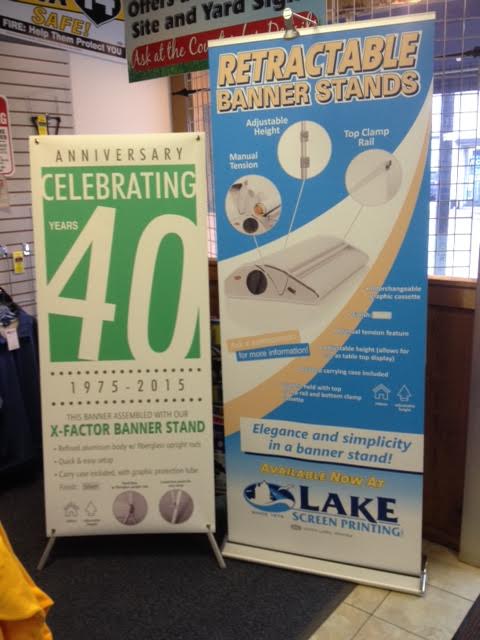 We carry a wide selection of banner stands great for trade shows, a promotional event, or any other advertising venue