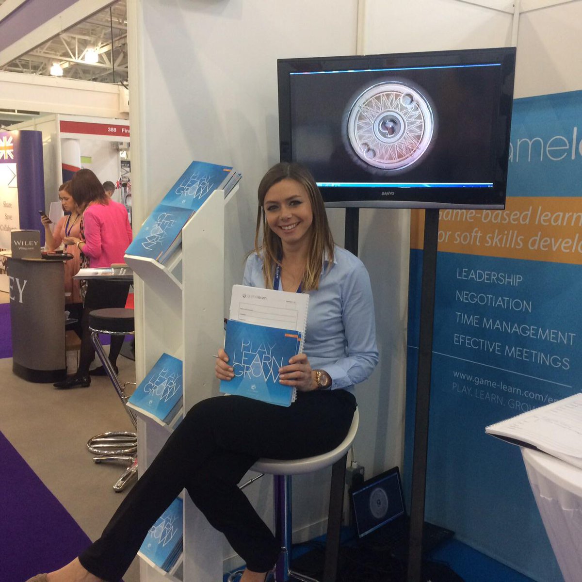 GamelearnW's tweet photo. Second day at #LT15uk ! Do you want to know more about game-based learning? Visit our stand 217! http://t.co/jJW8cLu6jQ