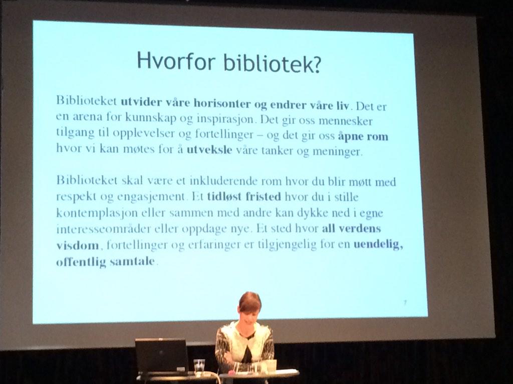 Se Kristin Danielsens oppsummering av hvorfor vi trenger bibliotek i vår digitale tid: