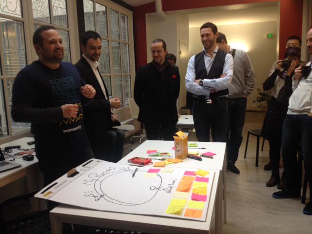 Wemanity's tweet image. On poursuit avec un atelier sur my precious créé spécialement pour l&apos;occasion ! #contruireensemble #agilegame
