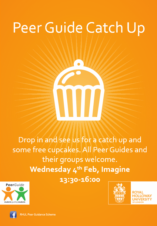 RHULECON's tweet photo. Drop in and catch up @peerguidance session. Plus free cupcakes! Can't go wrong! 
4th Feb, 13.30-16.00 in @ImagineRHUL http://t.co/EZVrCIvHlt