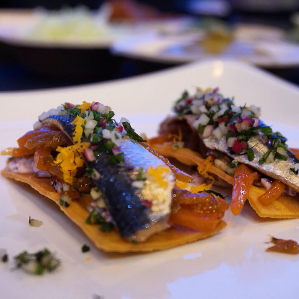 PlateaMAD's tweet photo. Escabeche de parrocha, otra de las especialidades de #Besodesal en #PlateaMadrid. #FITUR2015 http://t.co/TRzyocO0Ns