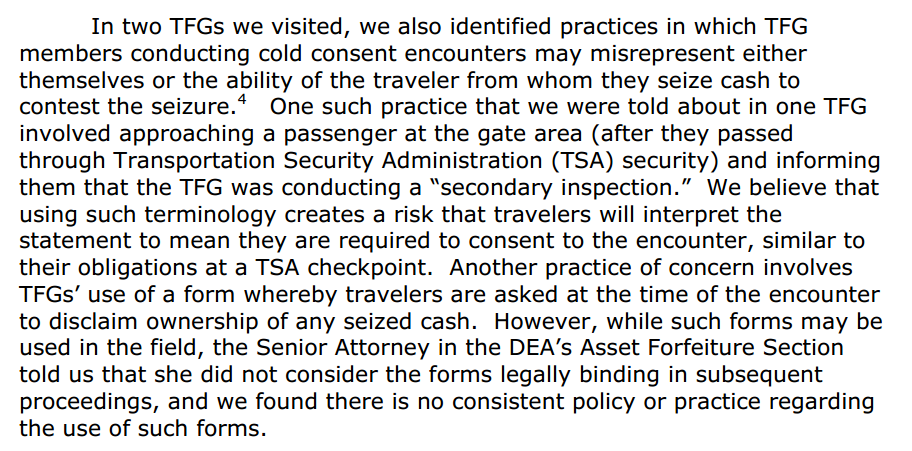 bradheath's tweet photo. DEA agents subjected airline passengers to baseless "secondary inspection" before they boarded planes, #DOJ IG says. http://t.co/uHpH2AZslw