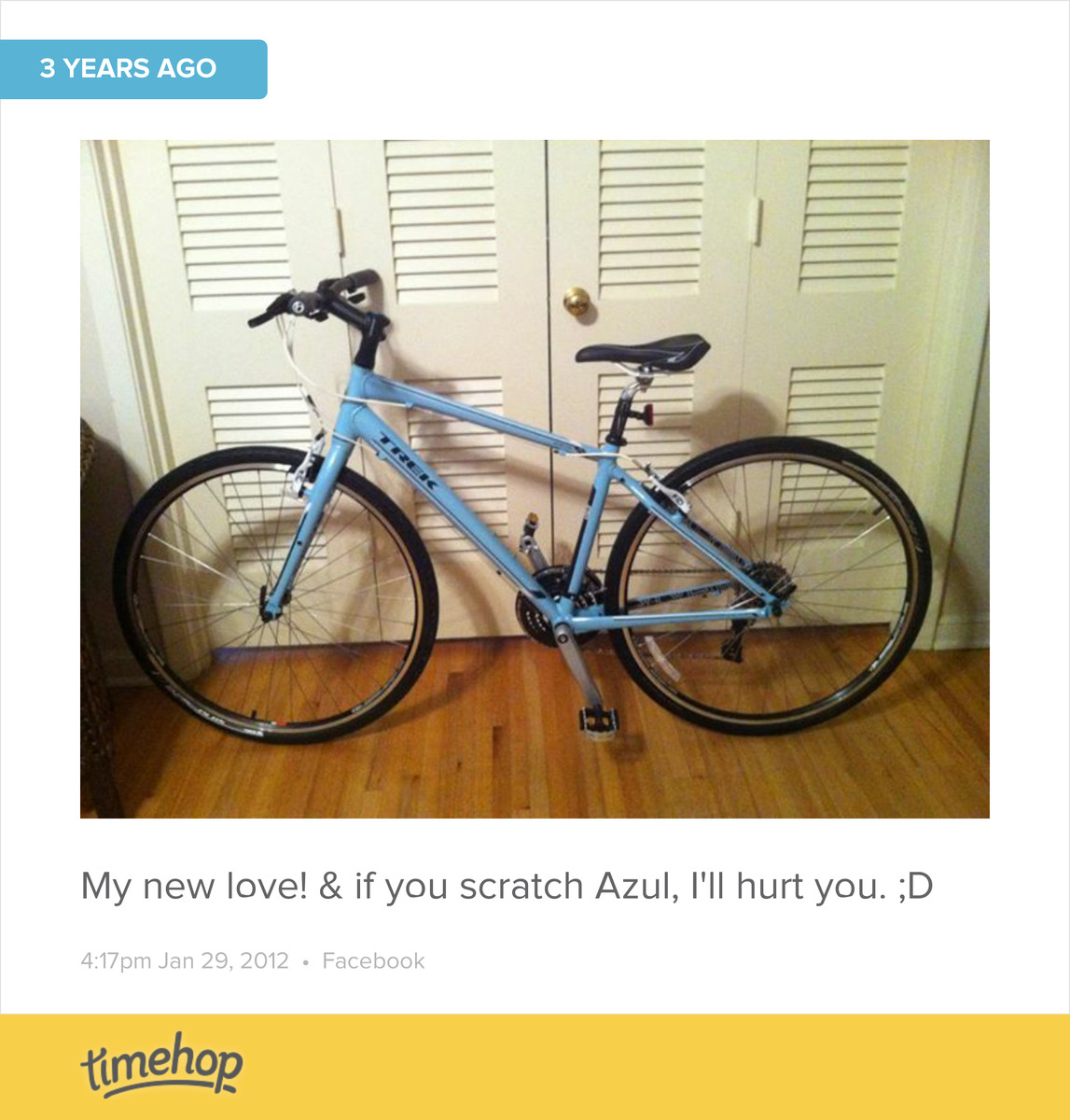 AmyWoods10's tweet photo. I've been a Trek girl for 3 years!  #oldfaithful #trek #peddlerbikeshop http://t.co/ro0dhlhDvp http://t.co/lHu573q5nv